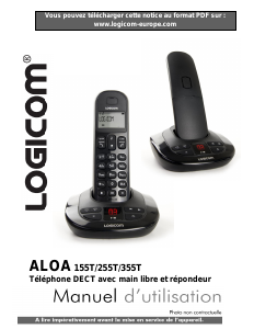 Mode d’emploi Logicom Aloa 155T Téléphone sans fil