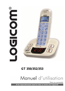 Mode d’emploi Logicom GT 353 Téléphone sans fil