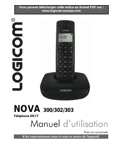Mode d’emploi Logicom Nova 300 Téléphone sans fil