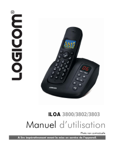 Mode d’emploi Logicom Iloa 3803 Téléphone sans fil