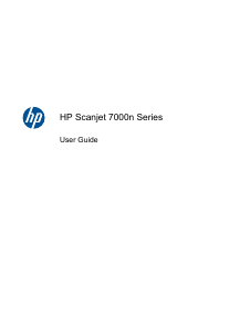 Manual HP Scanjet Enterprise 7000nx Scanner