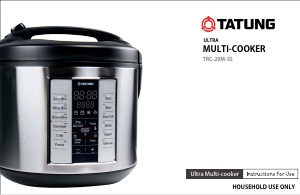 Bruksanvisning Tatung TRC-20M-SS Multikokare