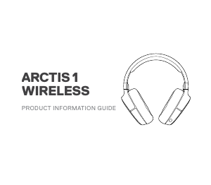 사용 설명서 SteelSeries Arctis 1 Wireless 헤드셋
