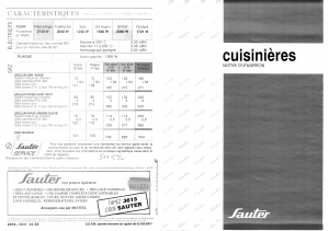 Mode d’emploi Sauter C5530TC1 Cuisinière