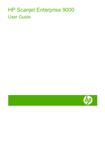 Handleiding HP Scanjet Enterprise 9000 Scanner