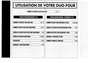 Mode d’emploi Sauter 3403MVT Four