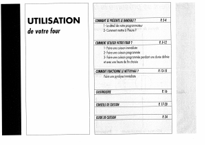Mode d’emploi Sauter 4362CP Four