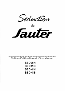 Mode d’emploi Sauter SED4N Table de cuisson