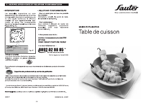 Mode d’emploi Sauter STE616FF1 Table de cuisson
