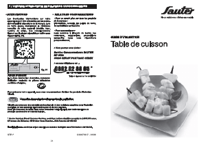 Mode d’emploi Sauter STE907X Table de cuisson
