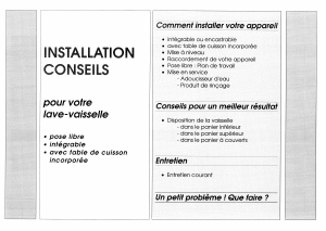 Mode d’emploi Sauter 60V412R Lave-vaisselle