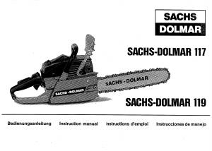 Manual Sachs Dolmar 119 Chainsaw