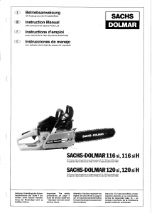 Manual Sachs Dolmar 120 si H Chainsaw