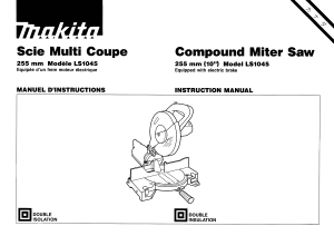 Manual Makita LS1045 Mitre Saw