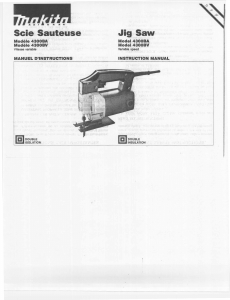 Manual Makita 4300BA Jigsaw