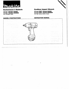 Bruksanvisning Makita 6909D Mutterdragare