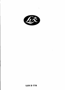 Manual de uso Lux D775 Aspirador