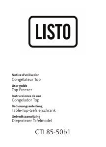 Bruksanvisning Listo CTL 85-50b1 Frys