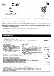 Mode d’emploi FroliCat Bolt Jouet pour animaux de compagnie