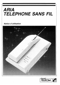 Mode d’emploi France Telecom Aria Téléphone sans fil