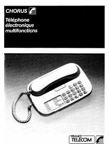 Mode d’emploi France Telecom Chorus Téléphone