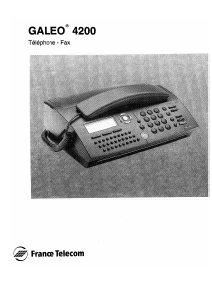Mode d’emploi France Telecom Galeo 4200 Télécopieur