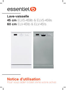 Mode d’emploi Essentiel B ELVS 459s Lave-vaisselle
