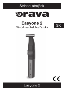 Návod Orava Easyone 2 Zastrihávač brady a fúzov