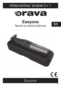 Návod Orava Easyone Zastrihávač brady a fúzov