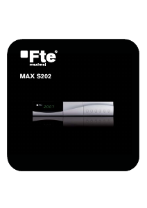 Mode d’emploi Fte MAX S202 Récepteur numérique