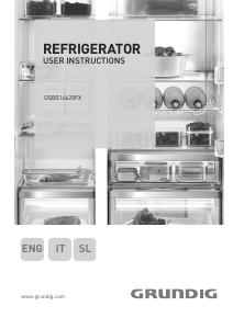 Bruksanvisning Grundig GSBS 16820 FX Kyl-frys