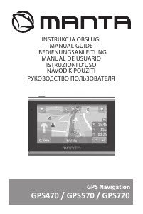 Manuale Manta GPS-470 Navigatore per auto