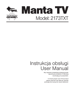 Instrukcja Manta 2173TXT Telewizor