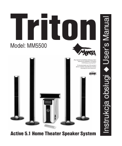 Handleiding Manta MM5500 Triton Home cinema set