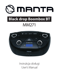 Manual Manta MM271 Black Drop Stereo-set