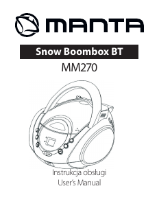 Handleiding Manta MM270 Snow Stereoset