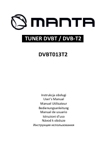 Manual de uso Manta DVBT013T2 Receptor digital