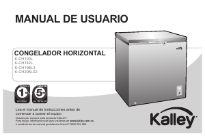Manual de uso Kalley K-CH198L3 Congelador
