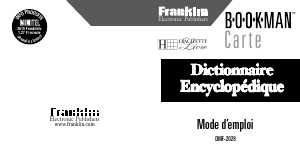 Mode d’emploi Franklin DMF-2028 Dictionnaire électronique