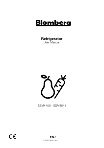 Manual Blomberg SSM4543 Refrigerator