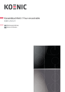 Bedienungsanleitung Koenic KBH 26531 Kochfeld