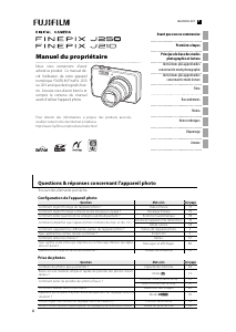 Mode d’emploi Fujifilm FinePix J210 Appareil photo numérique