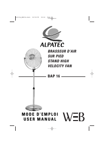 Mode d’emploi Alpatec BAP 16 Ventilateur