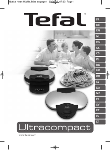 Manual Tefal WM310D11CH Ultracompact Waffle Maker