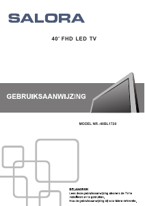 Handleiding Salora 40BL1720 LED televisie