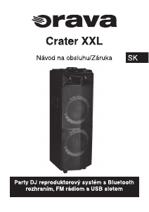Návod Orava Crater XXL Reproduktor