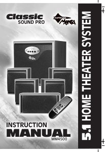 Handleiding Manta MM4500 Home cinema set