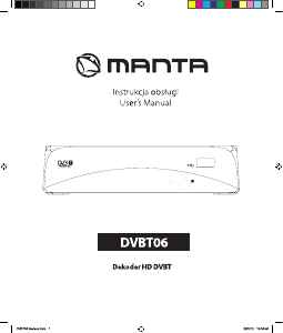 Instrukcja Manta DVBT06 Odbiornik cyfrowy