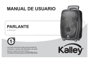 Manual de uso Kalley K-BSK8W Altavoz