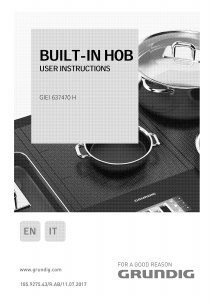 Manual Grundig GIEI 637470 H Hob